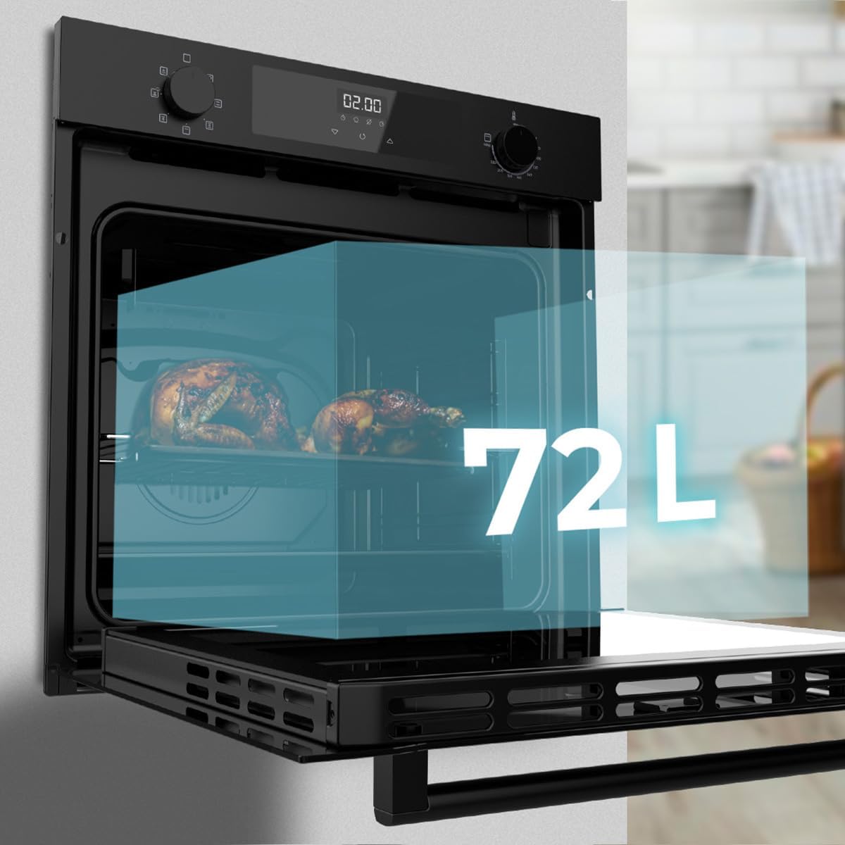 Cecotec - Bolero Hexa, 60cm, 72L, 2800W, multifonctions, grill, M226000