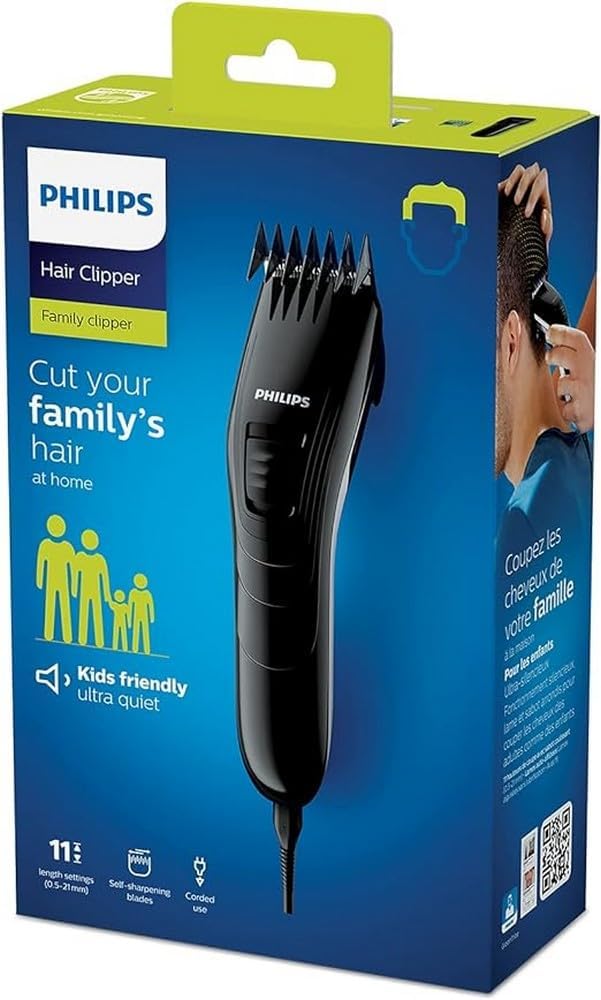 Philips - Tondeuse Cheveux - acier inoxydable - 11 hauteurs - QC5115/15