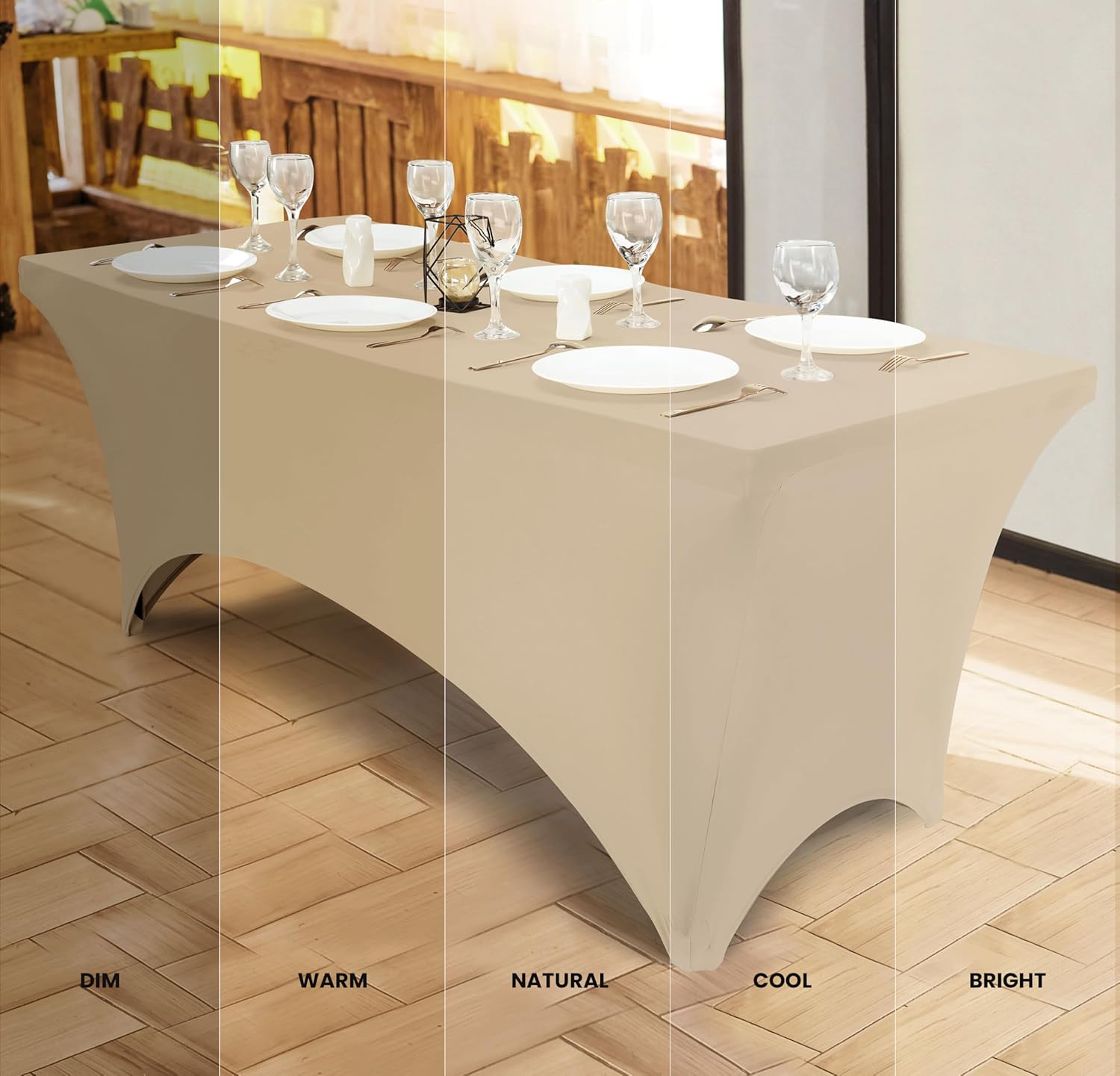 Utopia Kitchen - nappe extensible 122 cm - polyester spandex lavable