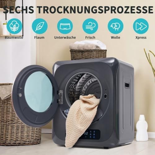 Sèche-linge mural 3-4kg, UV, 850W, inox, 60dB, 6 programmes