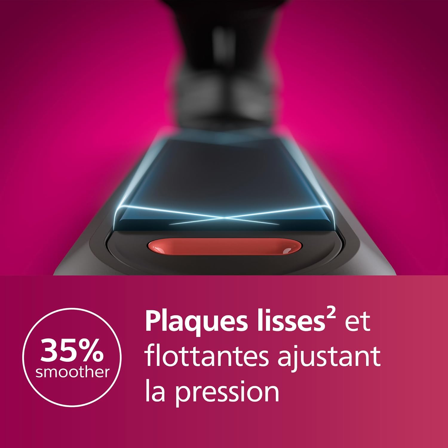Philips - lisseur Série 5000 - 47x15mm - céramique, ThermoShield, BHS530/00