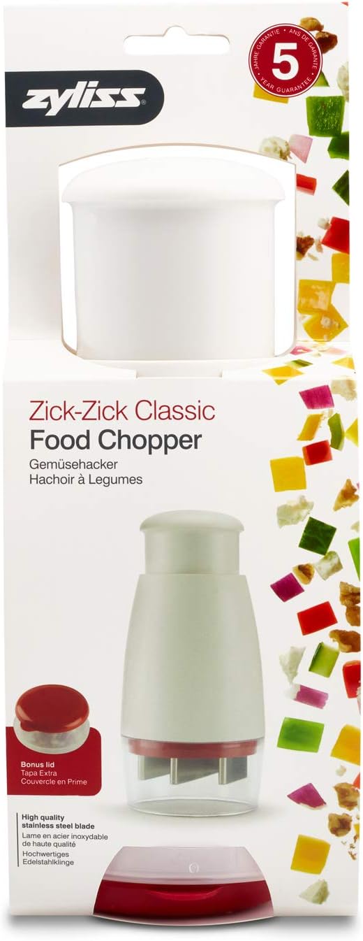 Zyliss - Zick Zick Classic - hachoir manuel compact, inox, nettoyage facile E910012