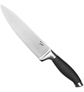Couteau de chef TALA, poignée antidérapante avec lame conique infusée en acier au manganèse de 15 cm, haute pré...