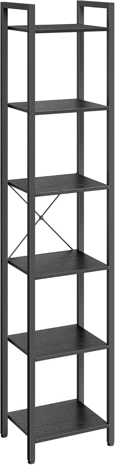VASAGLE - étagère 6 niveaux - 30x40x187,5 cm - rangement industriel LLS101B56
