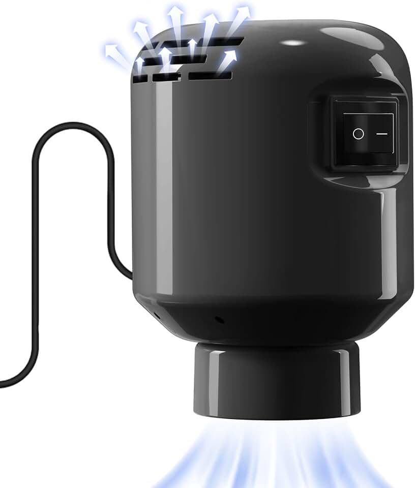 Pompe à air électrique portable 55W 220V, rangement vêtements BALCK