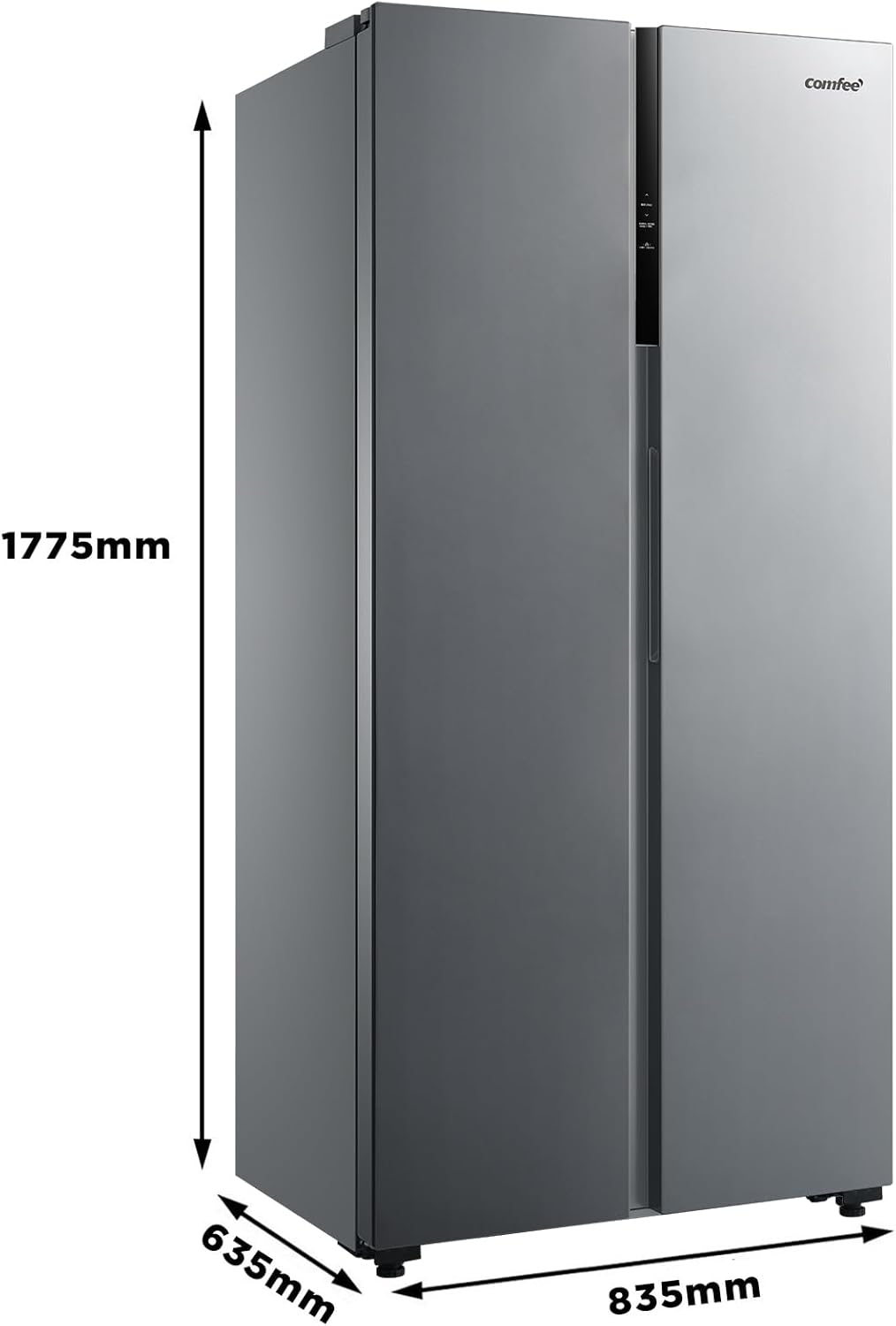 Comfee' - Réfrigérateur américain série Inox, 177,5cm, No Frost, 460L, RCS609IX2