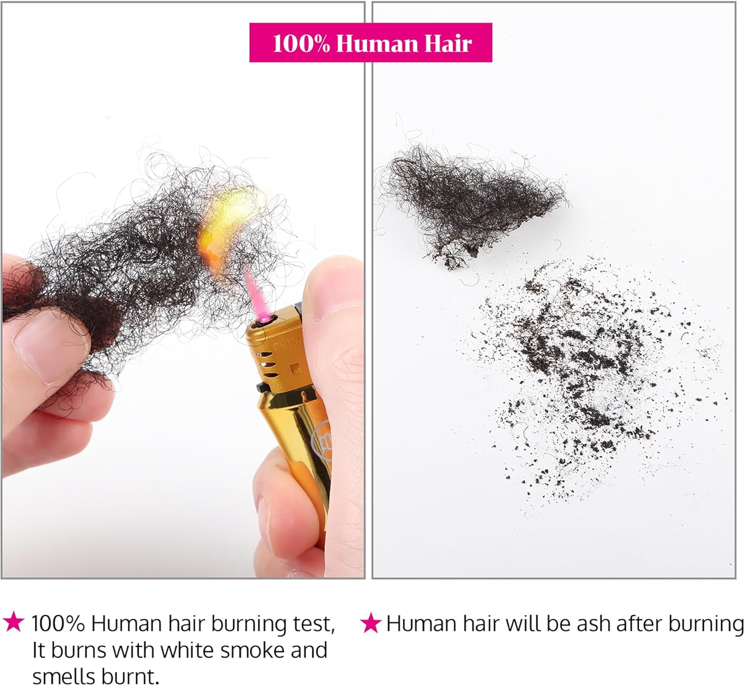 Extension cheveux naturels afro, 8 pouces, 4 paquets, noir, Bulk Cheveux