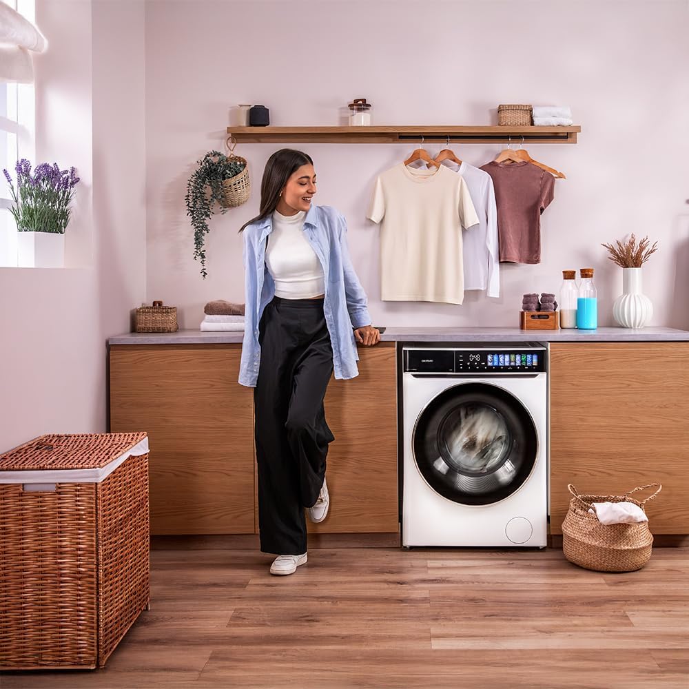 Cecotec - lave-linge frontale - capacité 8 kg - 15 programmes - 60x60x85 cm