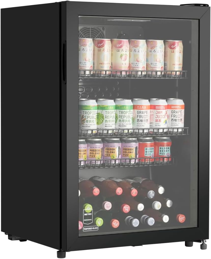 METRO Professional - Réfrigérateur boissons - 54.5x54x84 cm - 118 L, statique, serrure - GSC2125B