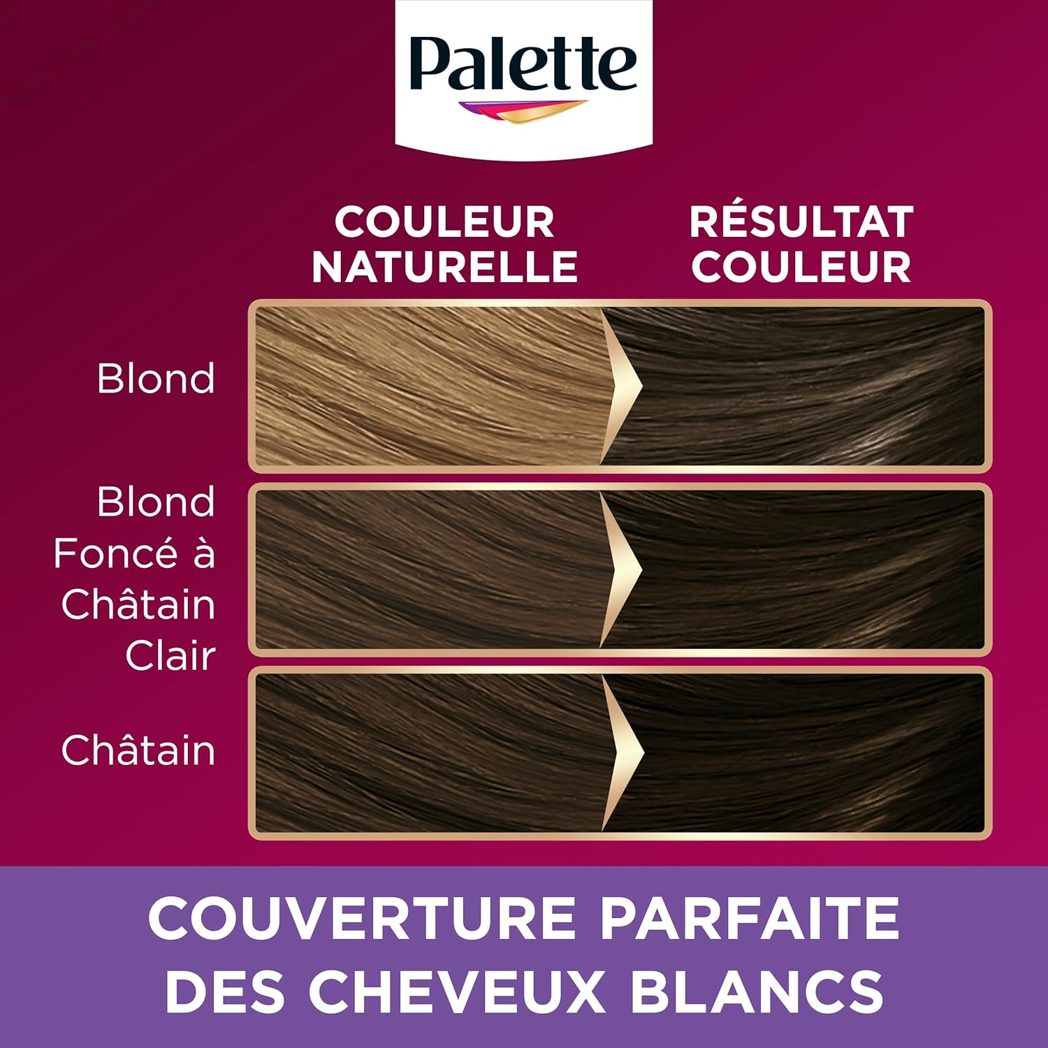 Schwarzkopf - Palette permanente - crème soin cheveux - 100% couvrant, 8 semaines, châtain foncé 800