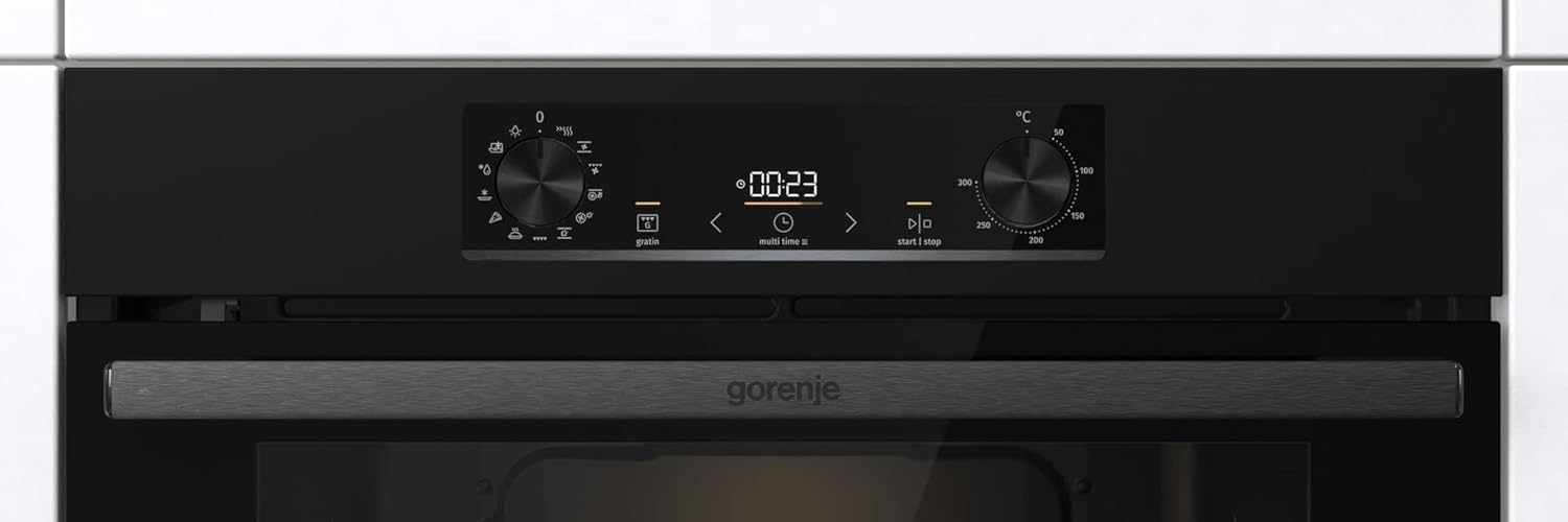 Gorenje - four encastrable série BPS6737 - 77L pyrolyse, AirFry, noir BPS6737E02B