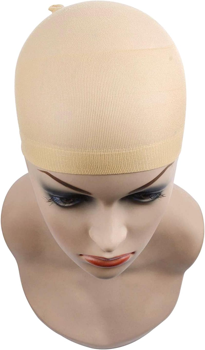 Bonnets de perruque - nylon respirant - lot de 6 - unisexe beige