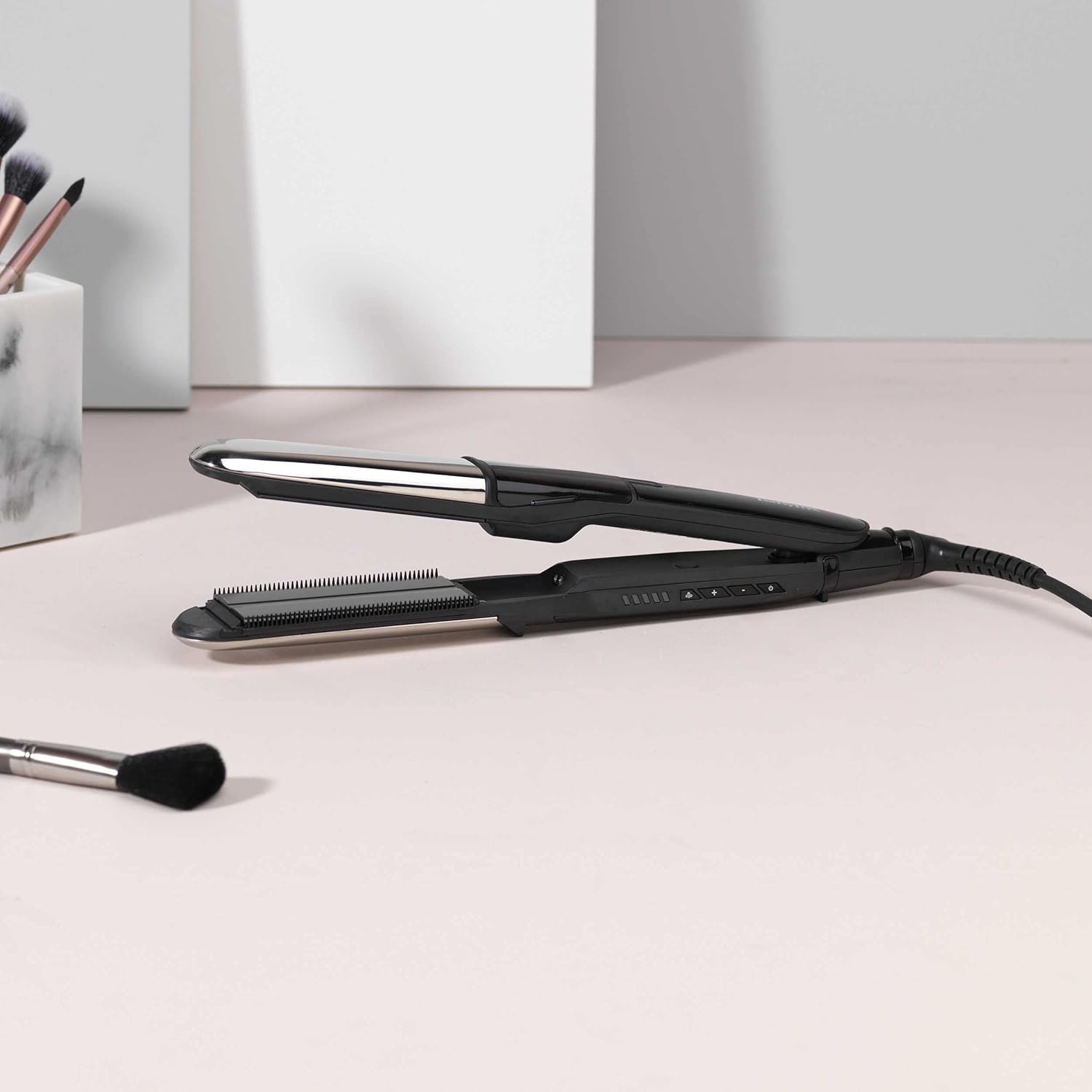 BaByliss - lisseur vapeur 2en1 - 39x110mm céramique, 5 températures, ST495E