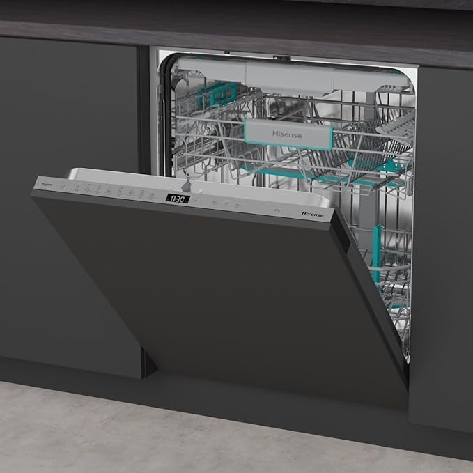 Hisense - lave-vaisselle 16 couverts, 3 paniers, 8 programmes, HV16A