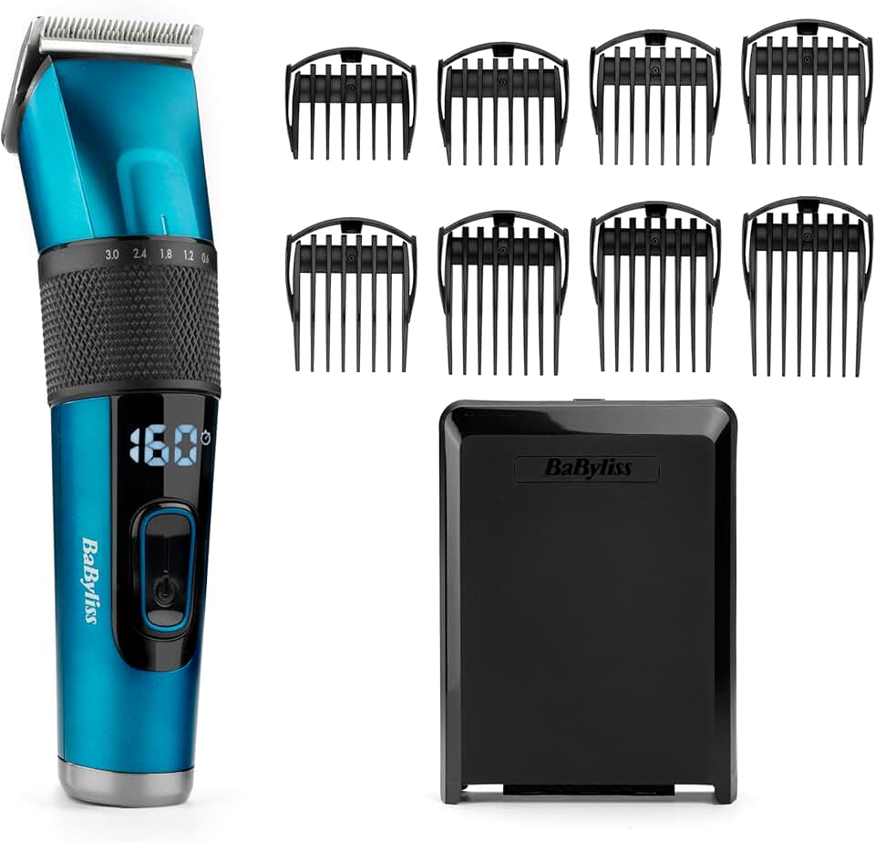 BaByliss - tondeuse cheveux - acier japonais, 160min autonomie, étui rigide, E990E