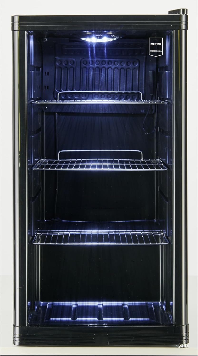 METRO - réfrigérateur boissons - 43x49x83cm - 88L, statique, noir, GPC1088