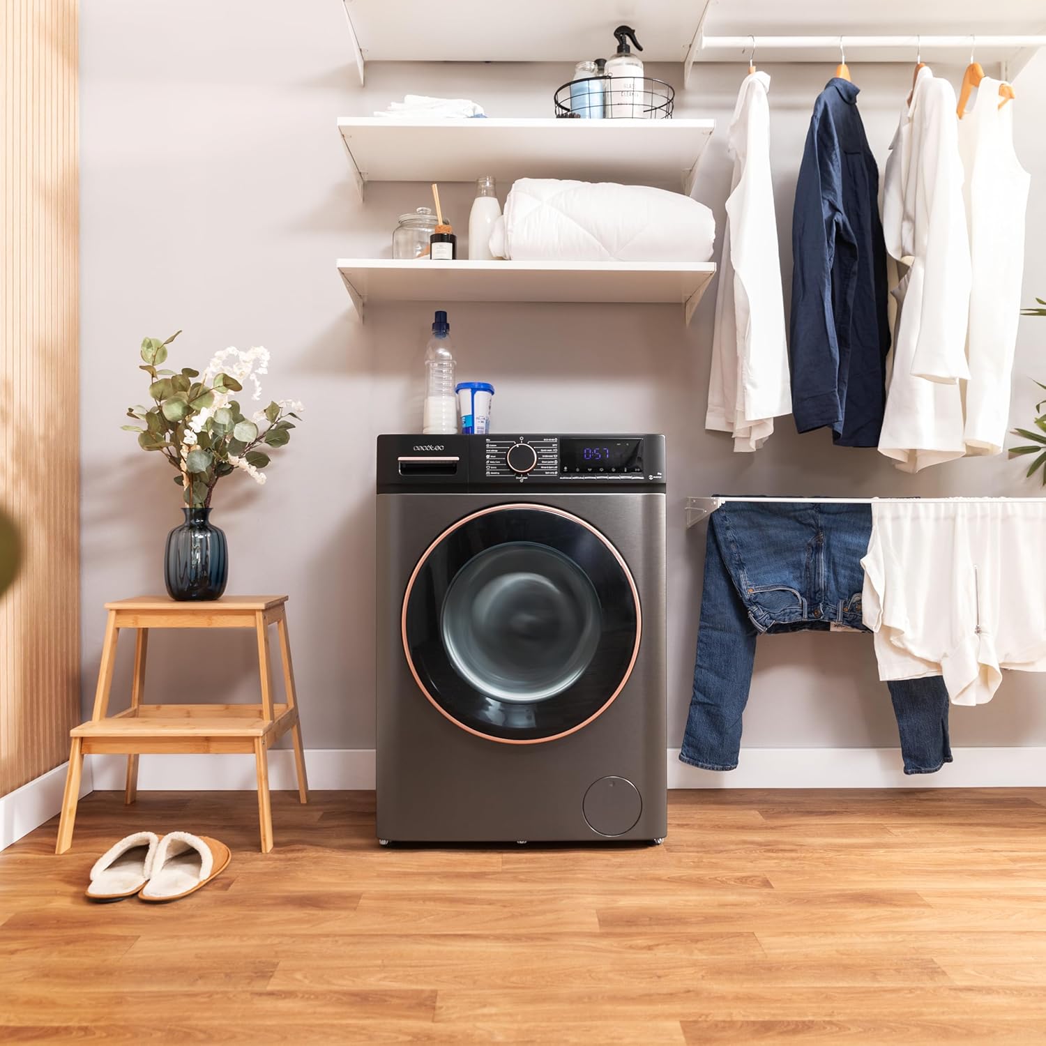 Cecotec - Bolero DressCode Série 8 kg - Inverter, Vapeur, 1400 tr/min, 15 programmes - 8610