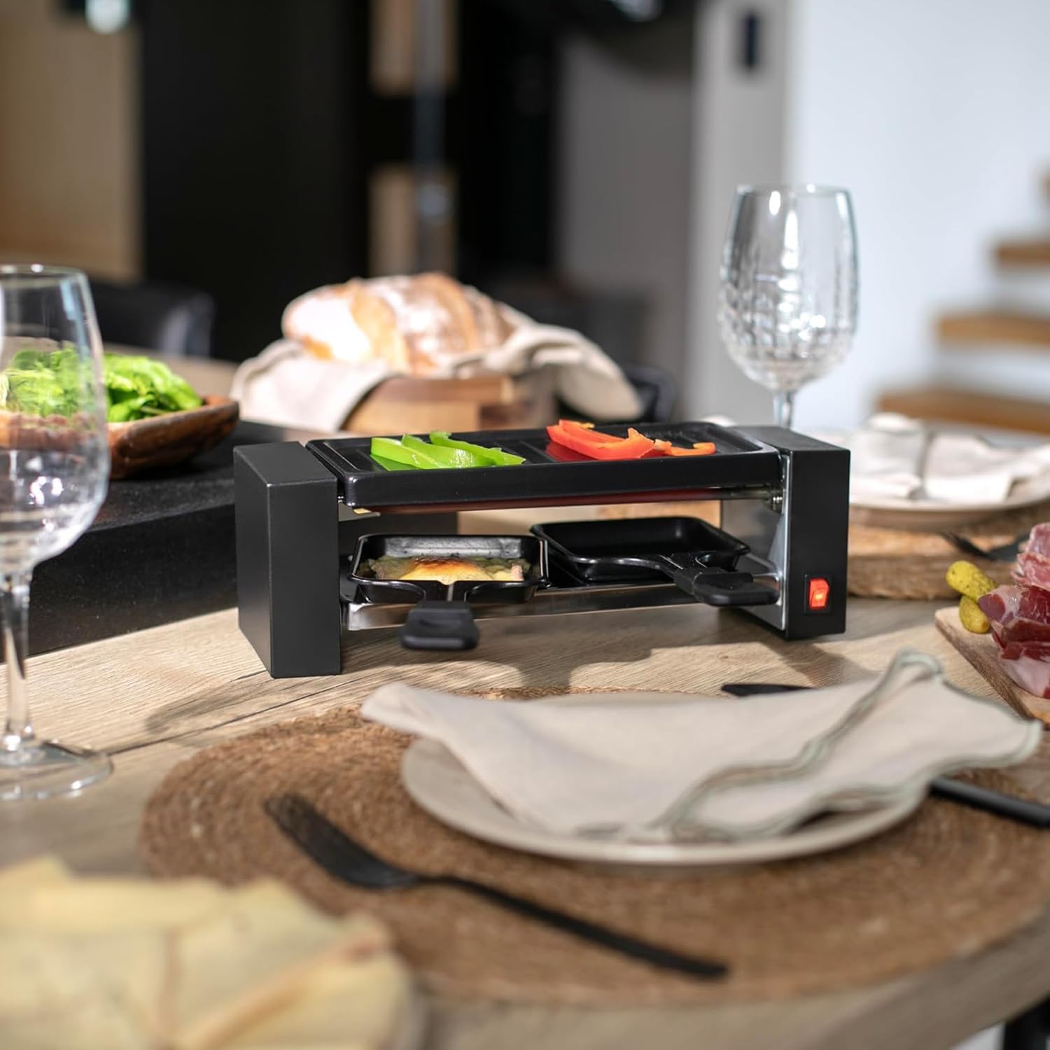Onli - ON1010N - 23x10 cm - 400W, grill amovible, plateau antiadhésif