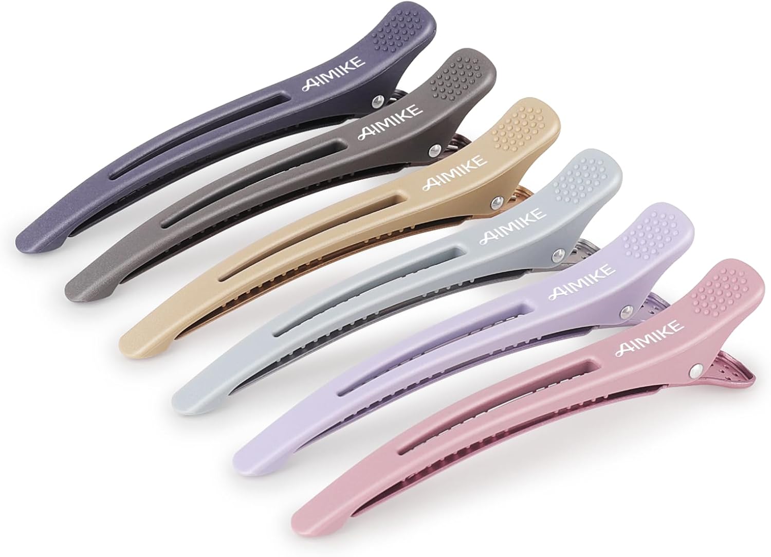 AIMIKE - Pinces cheveux série Morandi - 6pcs, antidérapantes, sans trace