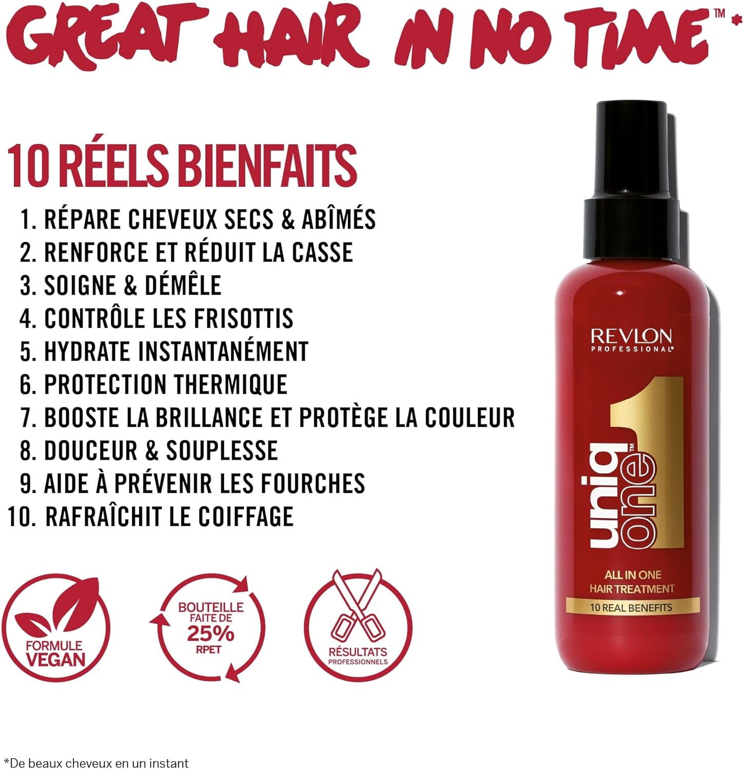 Revlon Professional - UniqOne Masque Spray 150ml - soin nourrissant et vegan