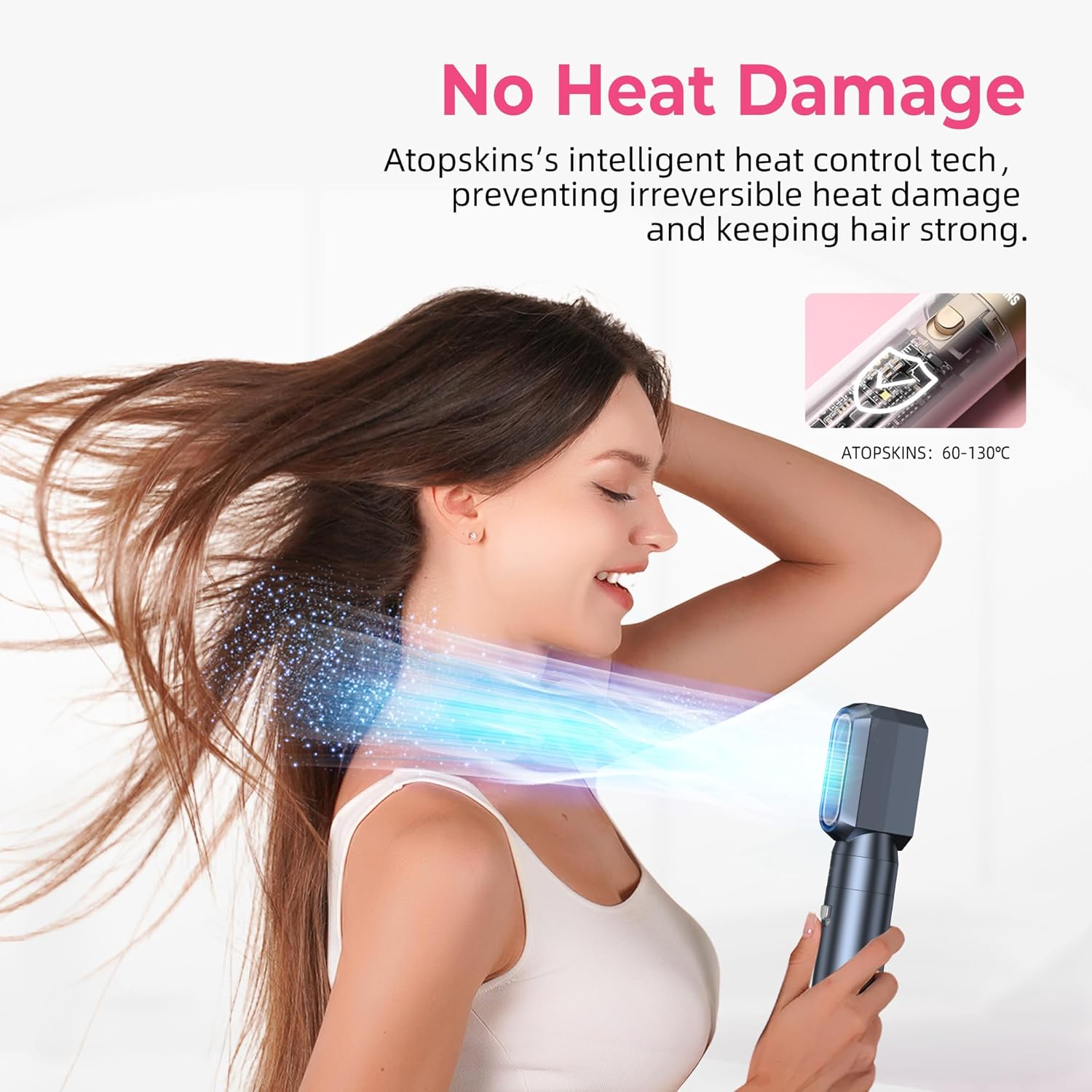 Air Styler Pro - Magic Hair Styler 6 en 1 - 1000W - Brosse soufflante, boucleur, brushing