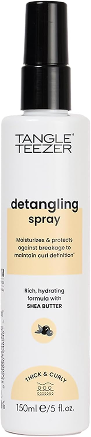 Tangle Teezer - Everyday Detangling - spray crème démêlant végane, beurre de karité, idéal cheveux épais/frisés, sans cr