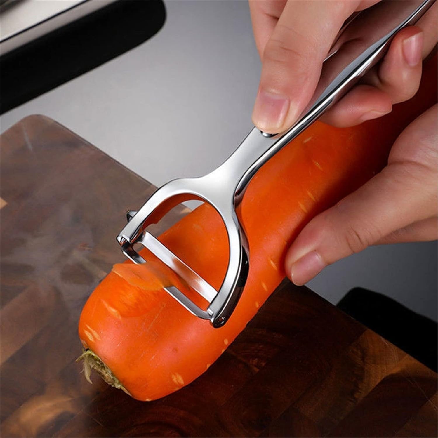 OhanaBeach - Éplucheur légume inox - matériau épais, manche ergonomique