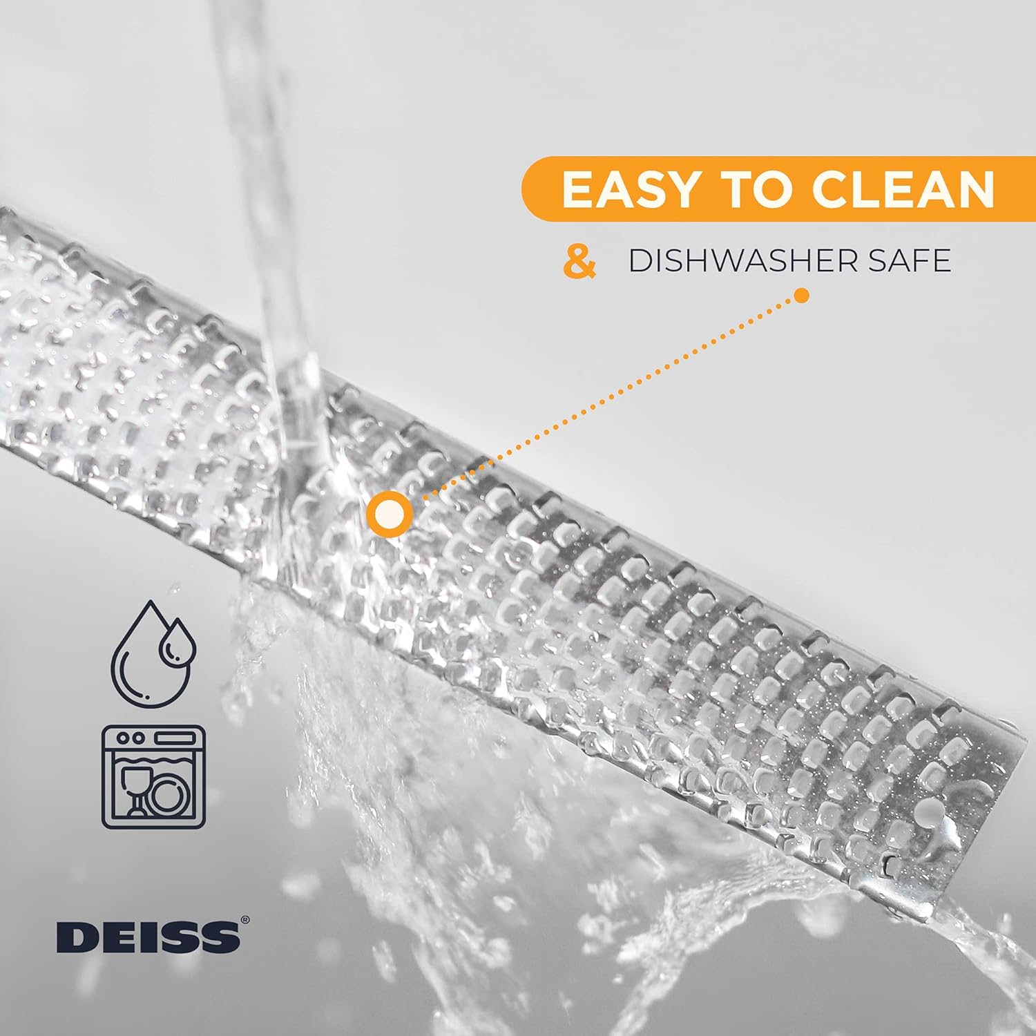 Deiss - PRO Zesteur Râpe manuelle inox - lame tranchante, lave-vaisselle