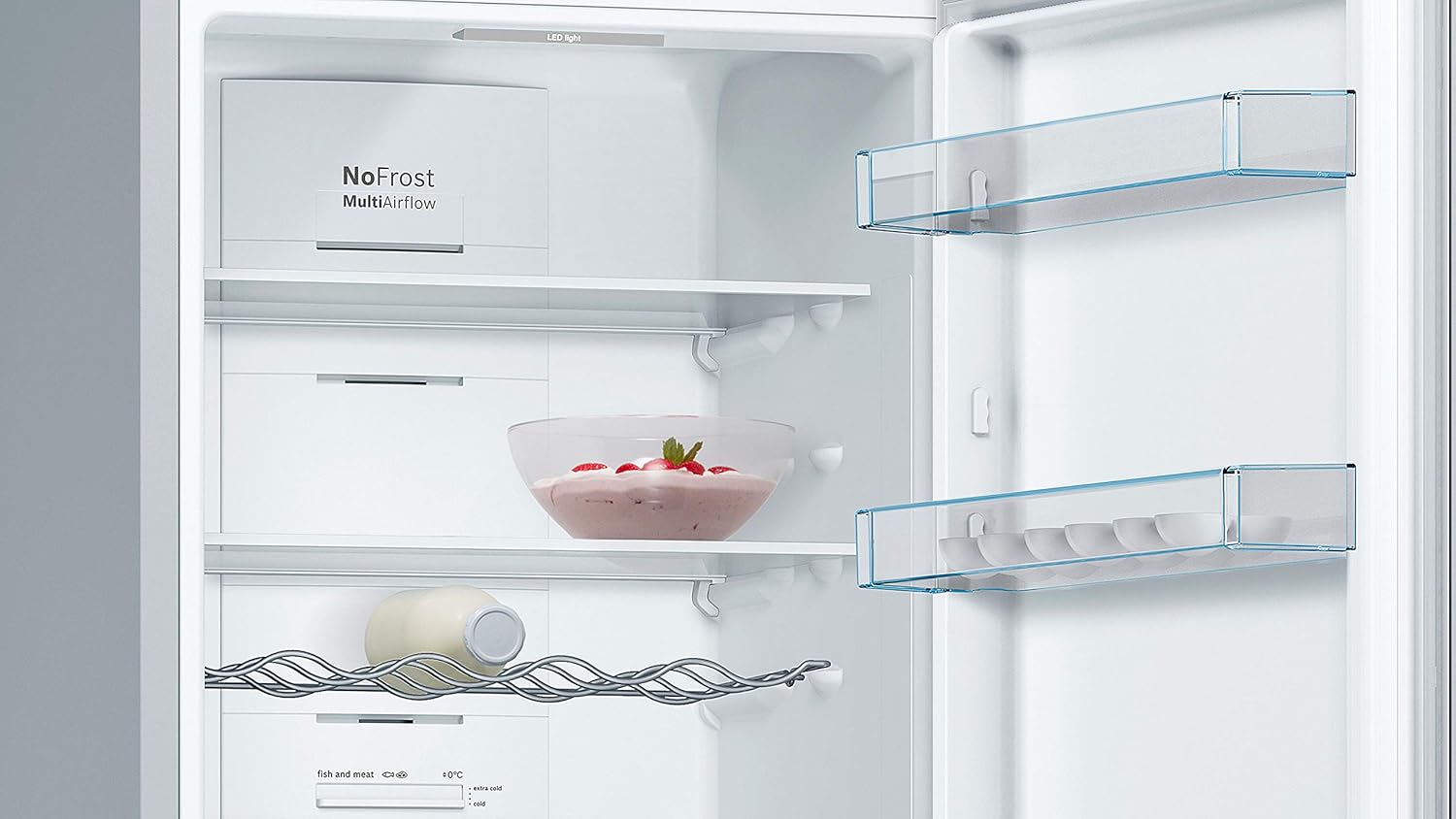 Bosch - KGN36VLED Série 4 - 186x60 cm - 326L - inox, KGN36VLED