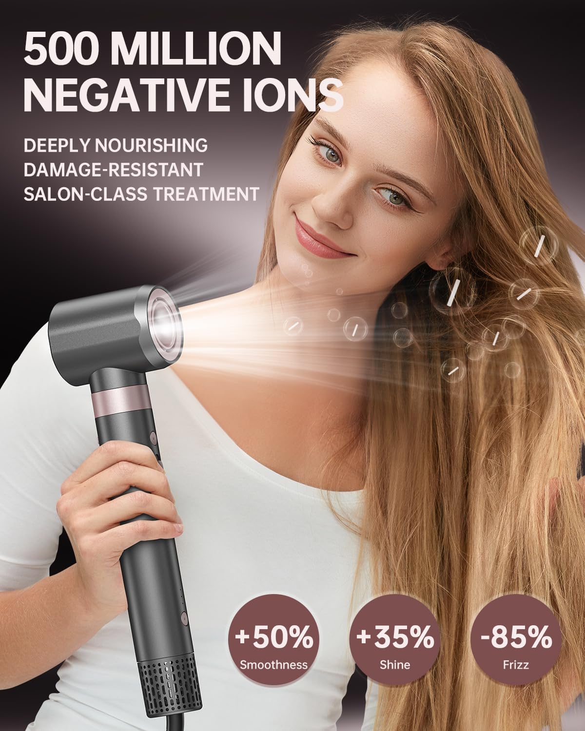 webeauty – Double Tension série – 1400W – boucleur auto, ions négatifs, 110000TR/Min