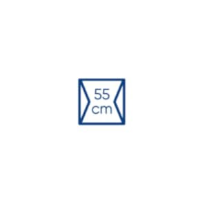 55 cm.
