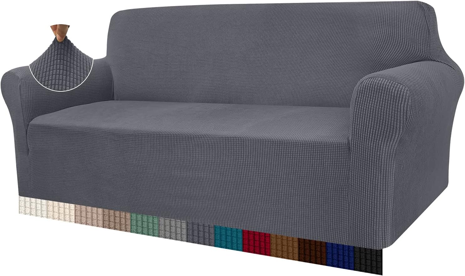 Granbest - housse de canapé jacquard 4 places - tissu extensible, protection animaux