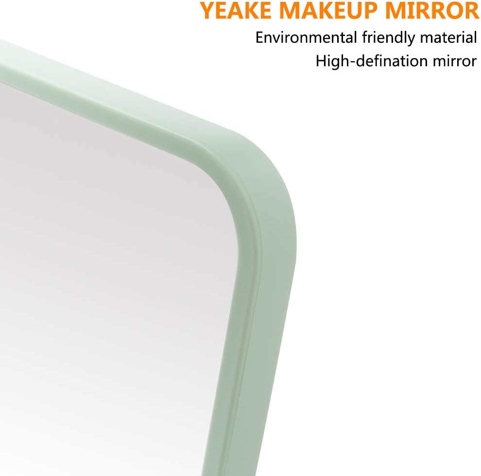 YEAKE - miroir de maquillage, 20,3 cm, support métal, réglable 90°, portable