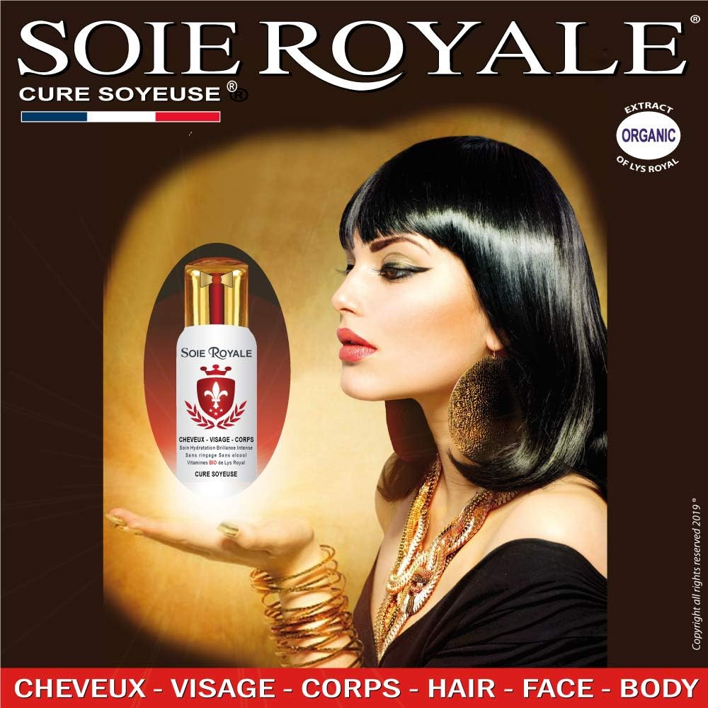 Coffret soins BIO - sérum 66ml, shampoing 125ml - hydratant, brillance, fleur de lys, coco, acide hyaluronique, certifié