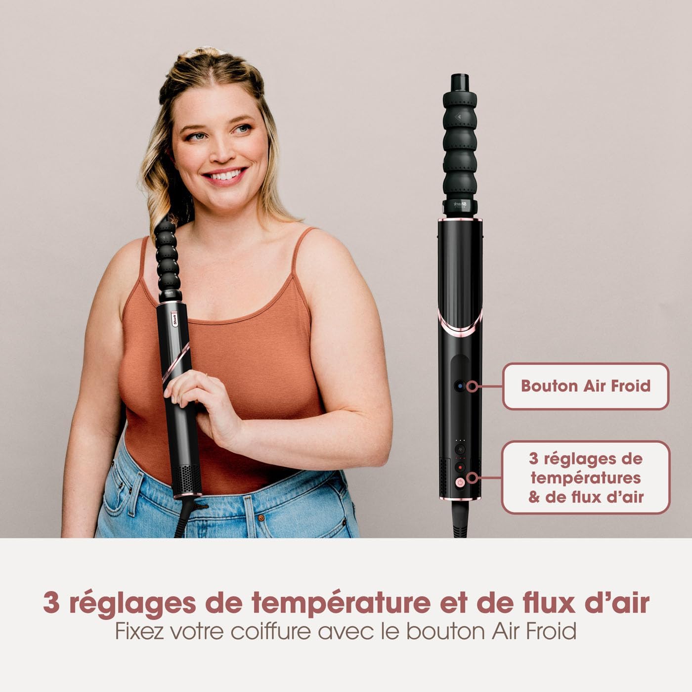 Shark - FlexStyle Air Styler - boucleurs auto-wrap, sèche-cheveux, pour tous types de cheveux
