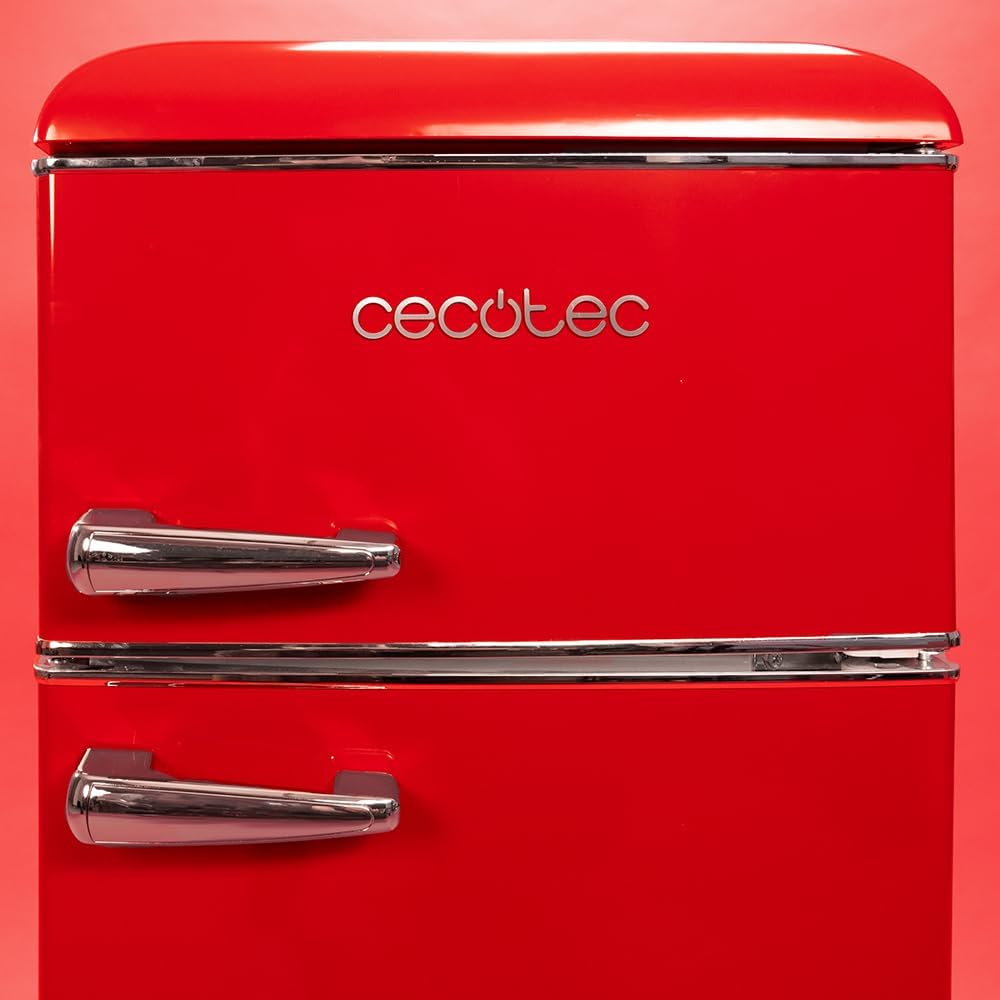 Cecotec - Bolero CoolMarket 2D Origin - 86L - No Frost, LED, classe E, Red, contrôle de température