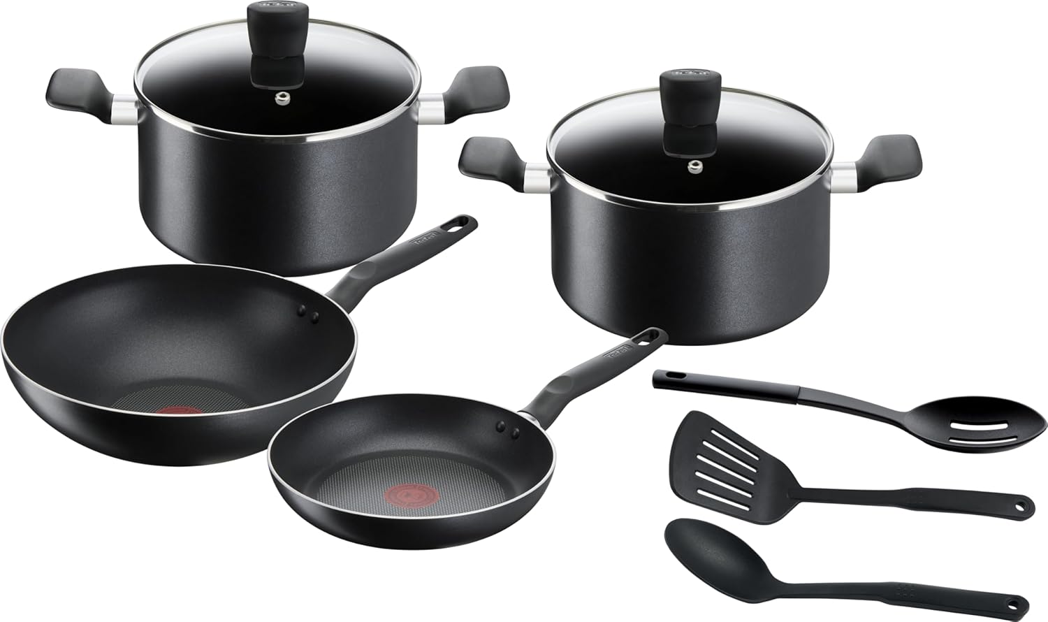 Tefal - Super Cook - batterie 9 pièces, antiadhésif, poignée ergonomique, B459S984