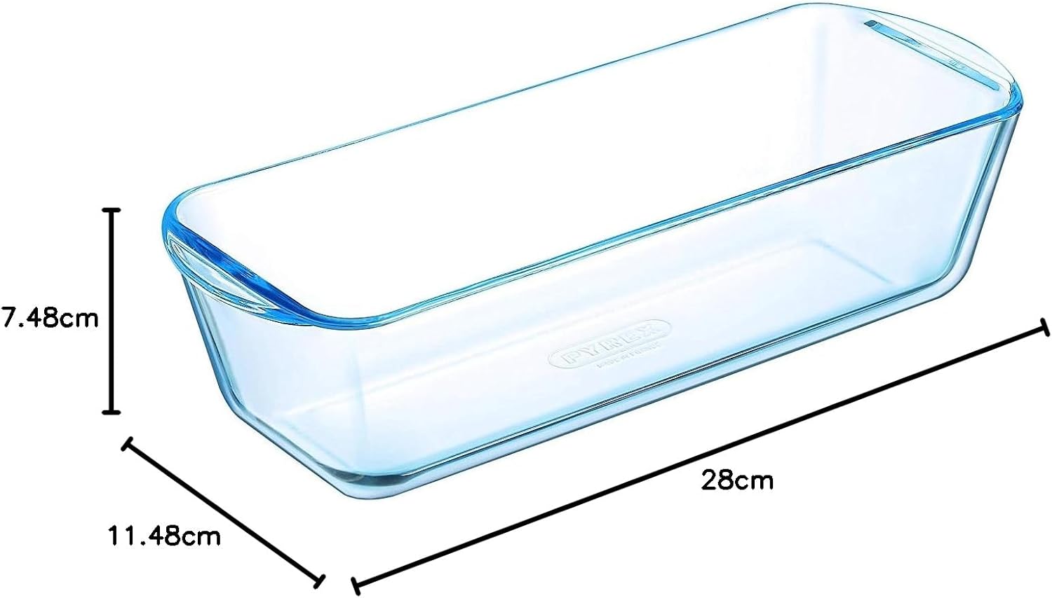 Pyrex - Bake & Enjoy moule à cake en verre 28x12x8 cm, résistant