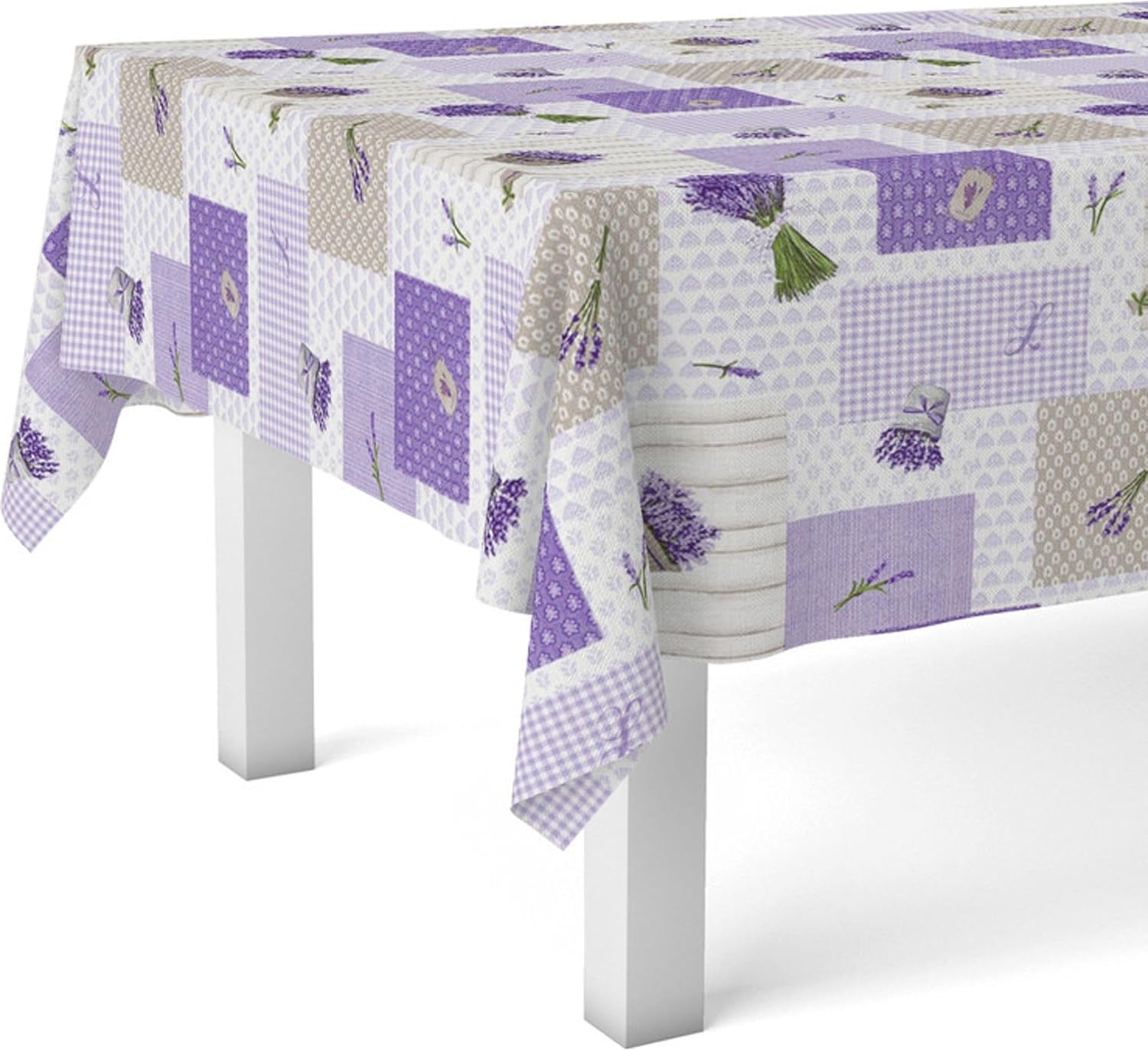 Nappe en toile cirée - rectangulaire 100x140 cm - anti-taches, imperméable, entretien facile