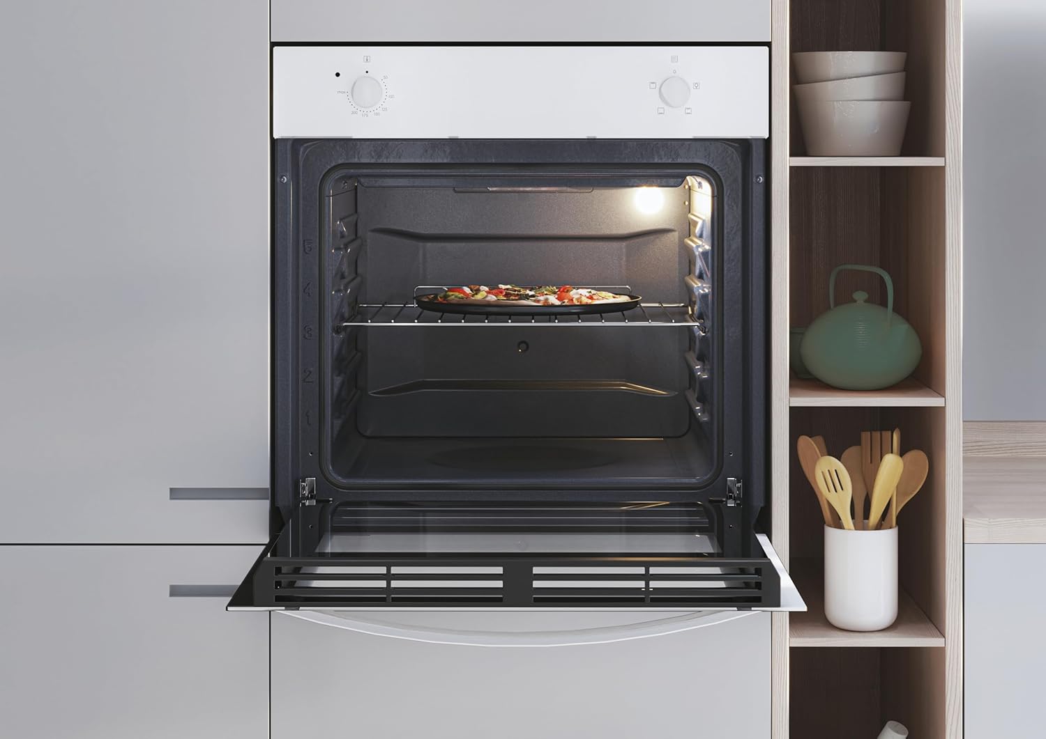 Candy - Four encastrable Idéa 70L convection naturelle émail lisse FIDC B100
