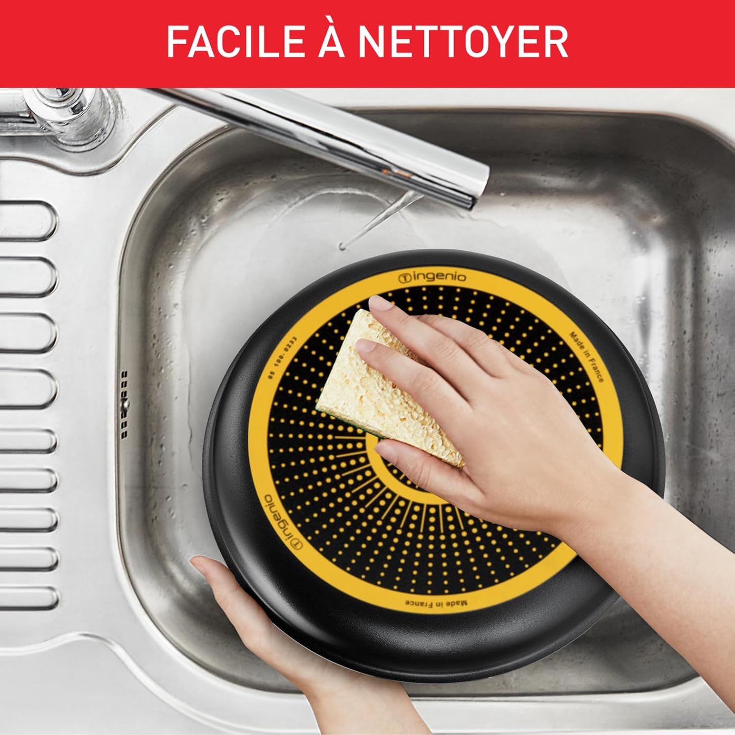 Tefal - Ingenio Easy On - batterie 10 pcs - antiadhésif, empilable, lave-vaisselle - L1599802