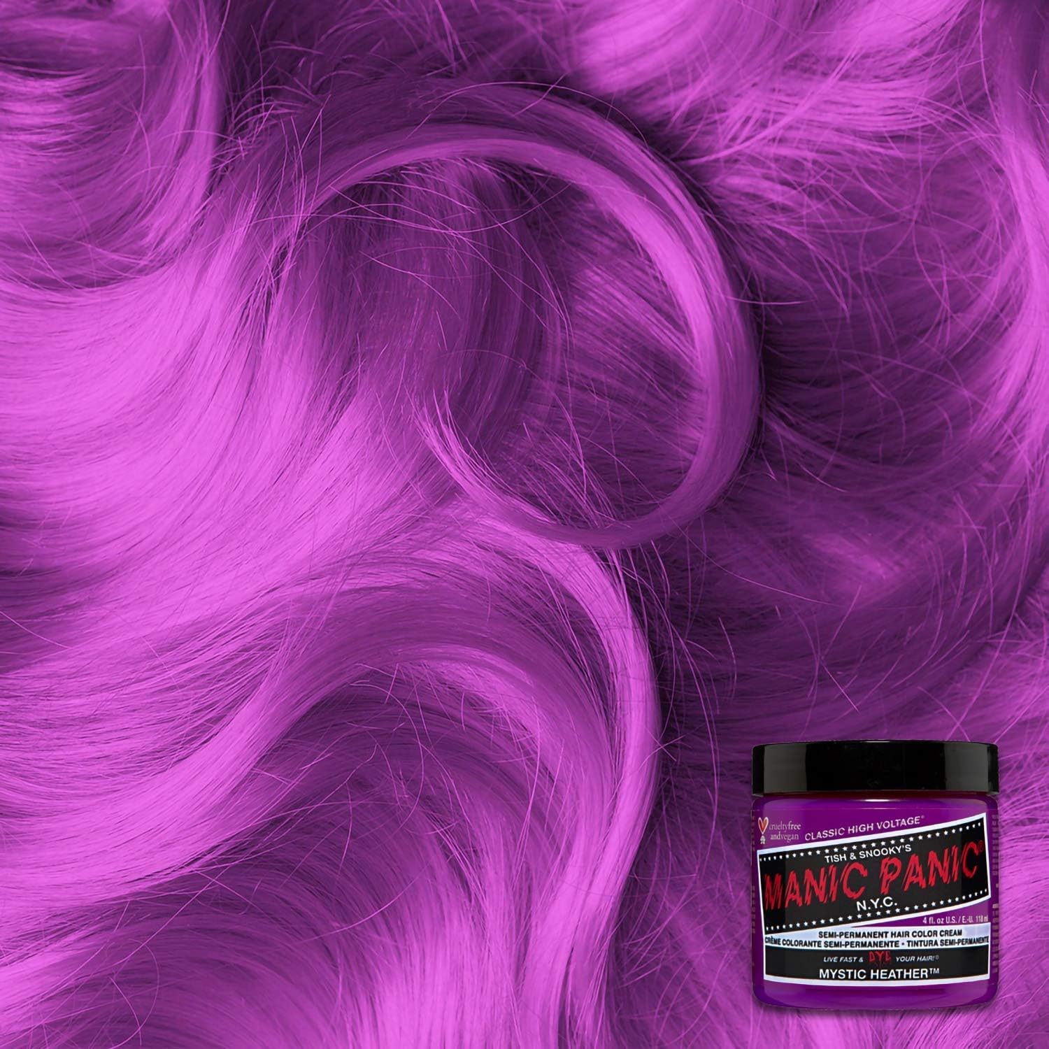 Manic Panic - Mystic Heather Classic Creme - 2x118ml - vegan, semi-permanent, violet