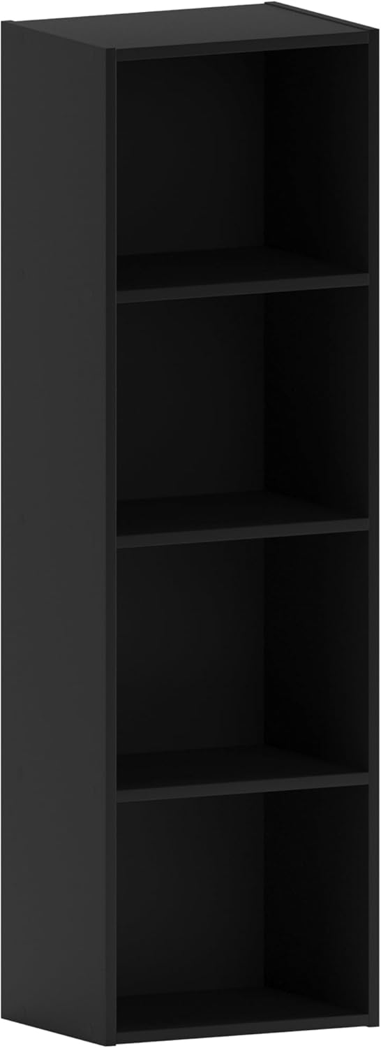 Vida Designs - Oxford série - 106x32x24 cm - bibliothèque 4 niveaux noire