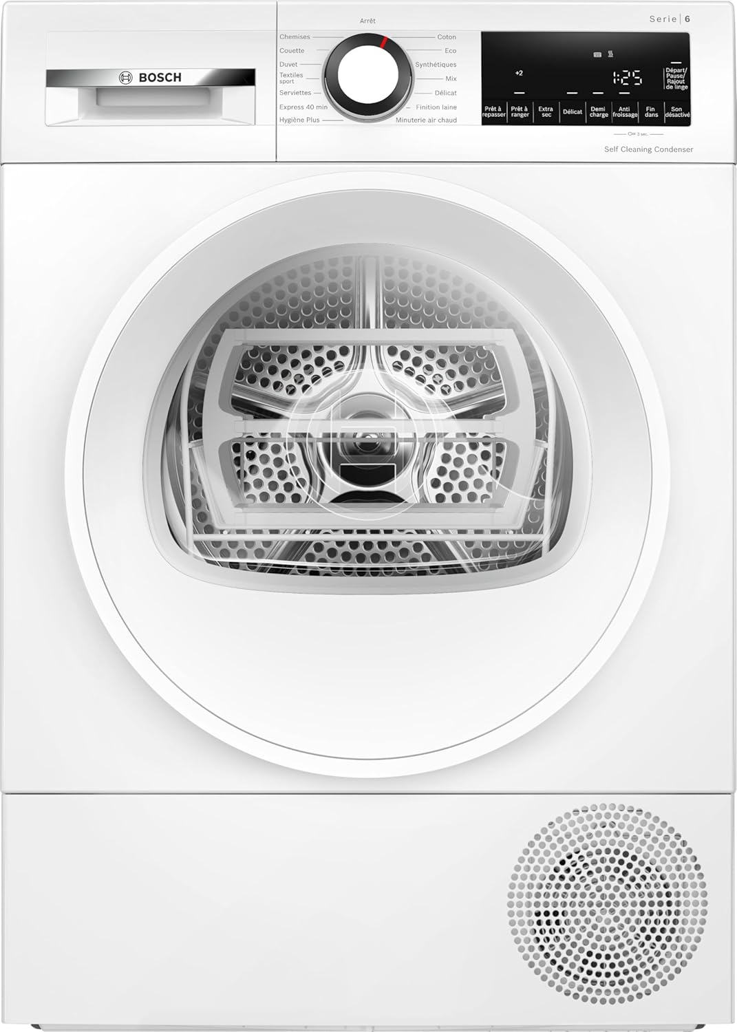 Bosch Série 6 sèche-linge pompe à chaleur 9 kg blanc WQG13500FR