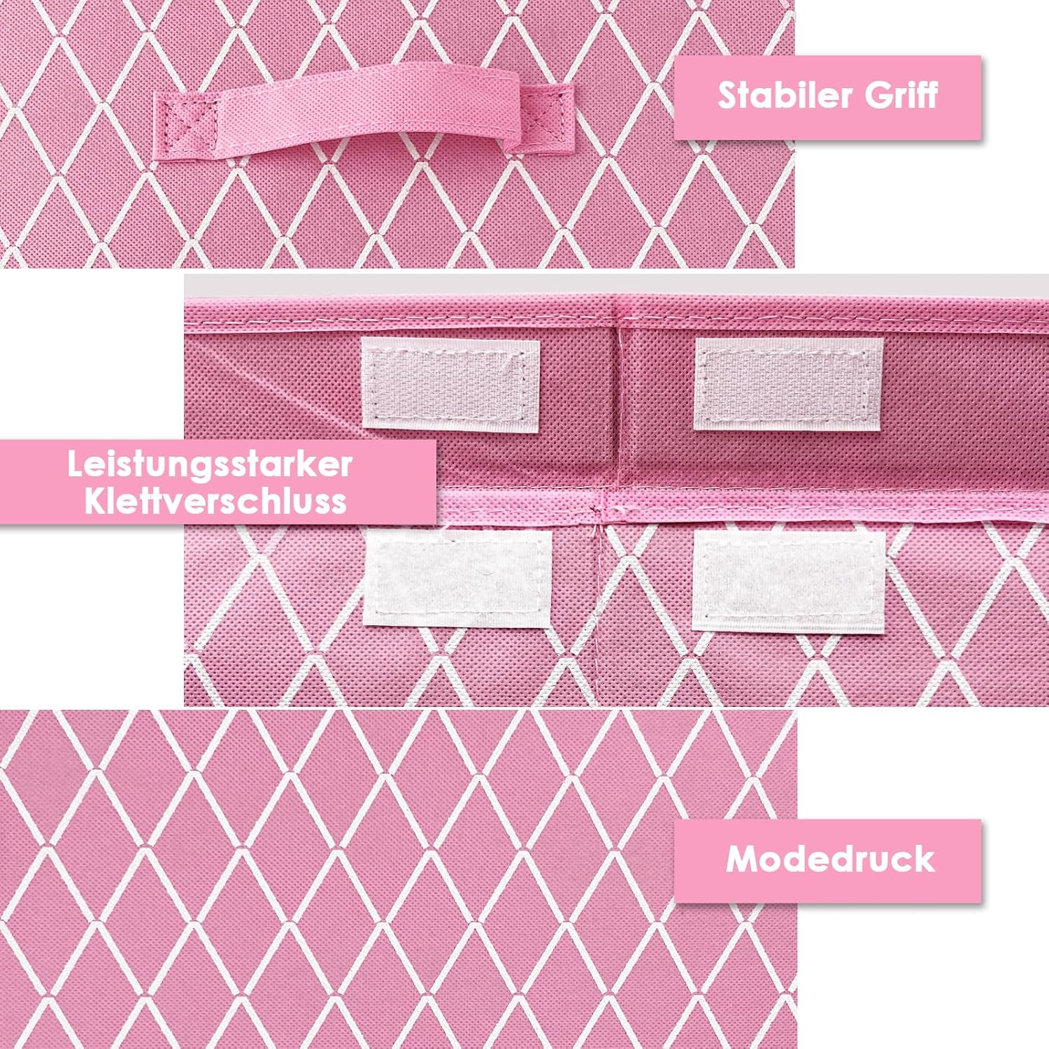 Coffre à jouets - boîte pliable avec couvercle - 62x33x41cm - poignées, rangement enfant