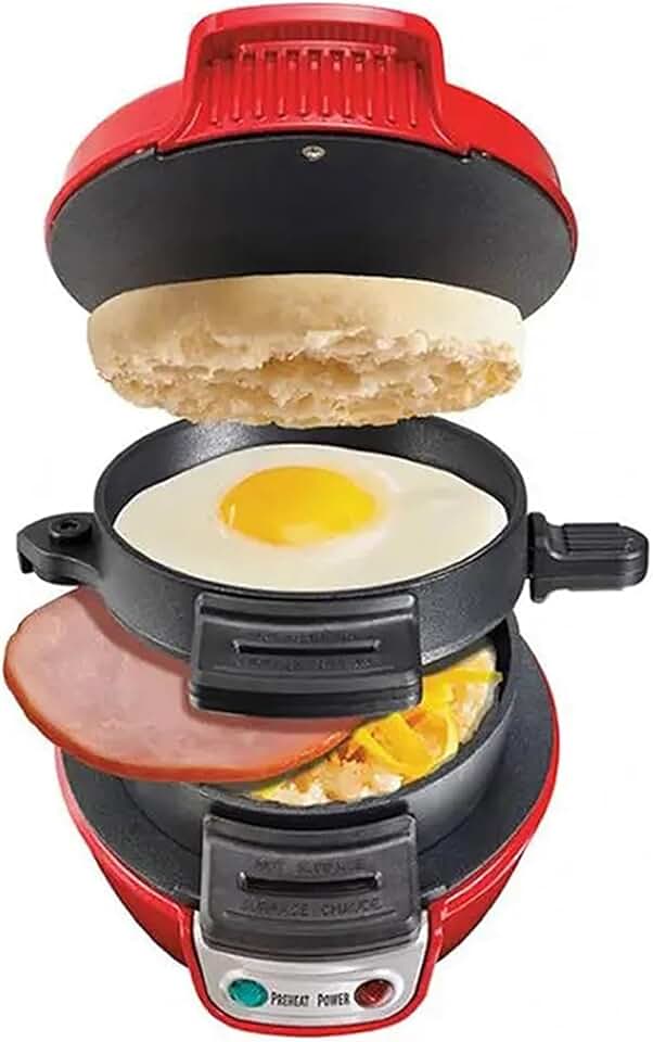 Presse à hamburger double - revêtement antiadhésif amovible - cuisson rapide 5min - facile à laver