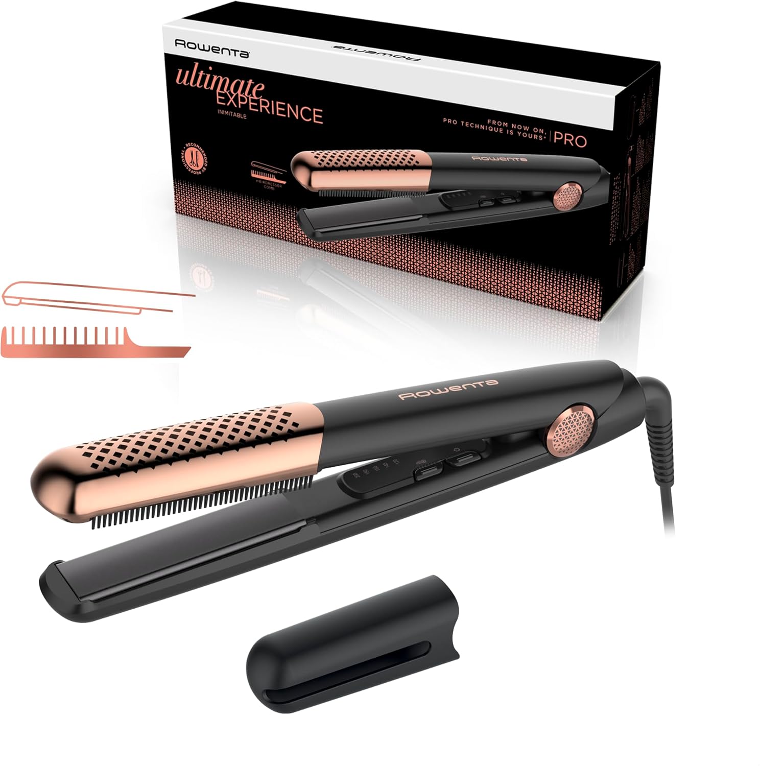 Rowenta - Ultimate Experience - lisseur cheveux, céramique, arrêt auto, SF8230F0