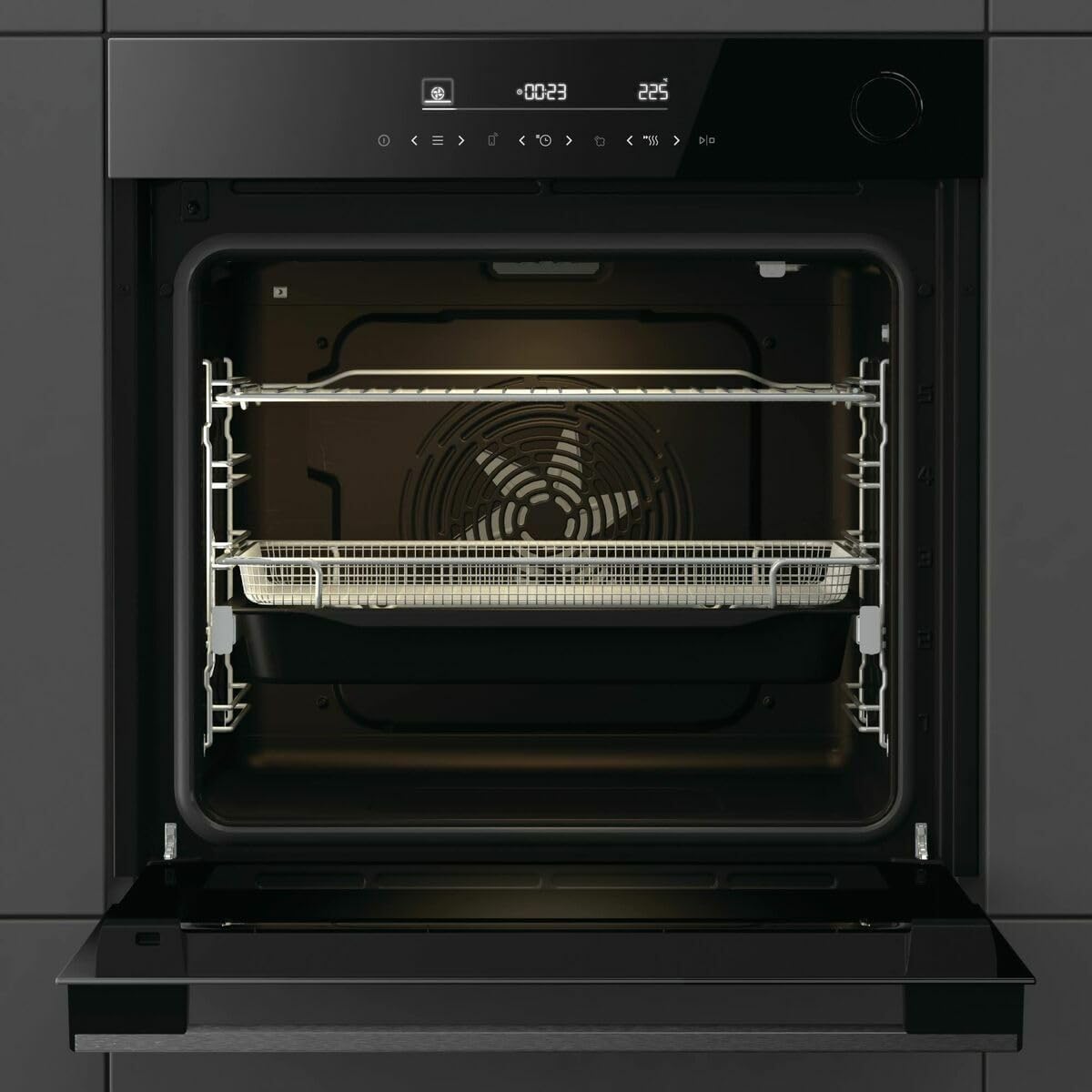 Hisense - four encastrable BlackLine Hi6, noir, multifonction, BSA66346ADBGUK