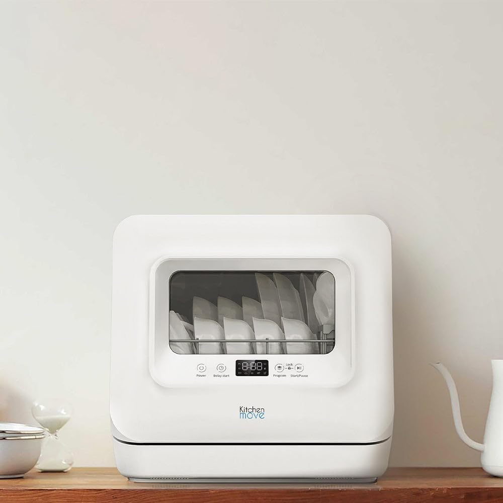 Mini lave-vaisselle compact 3 couverts, silencieux, LED, réservoir WASH CLEAN