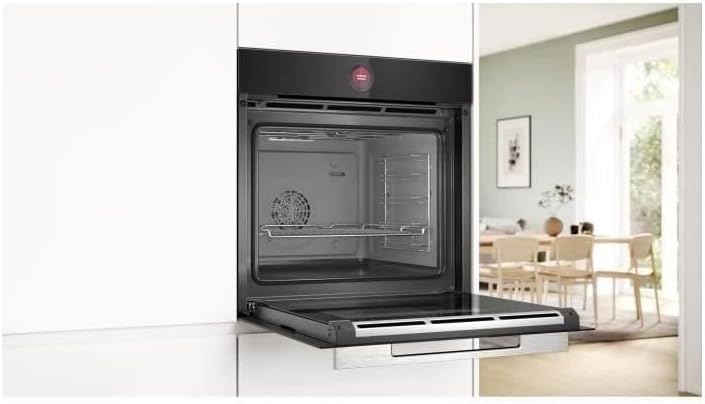 Bosch - four encastrable Série 8, noir - 60cm - multifonction HBG7541B1